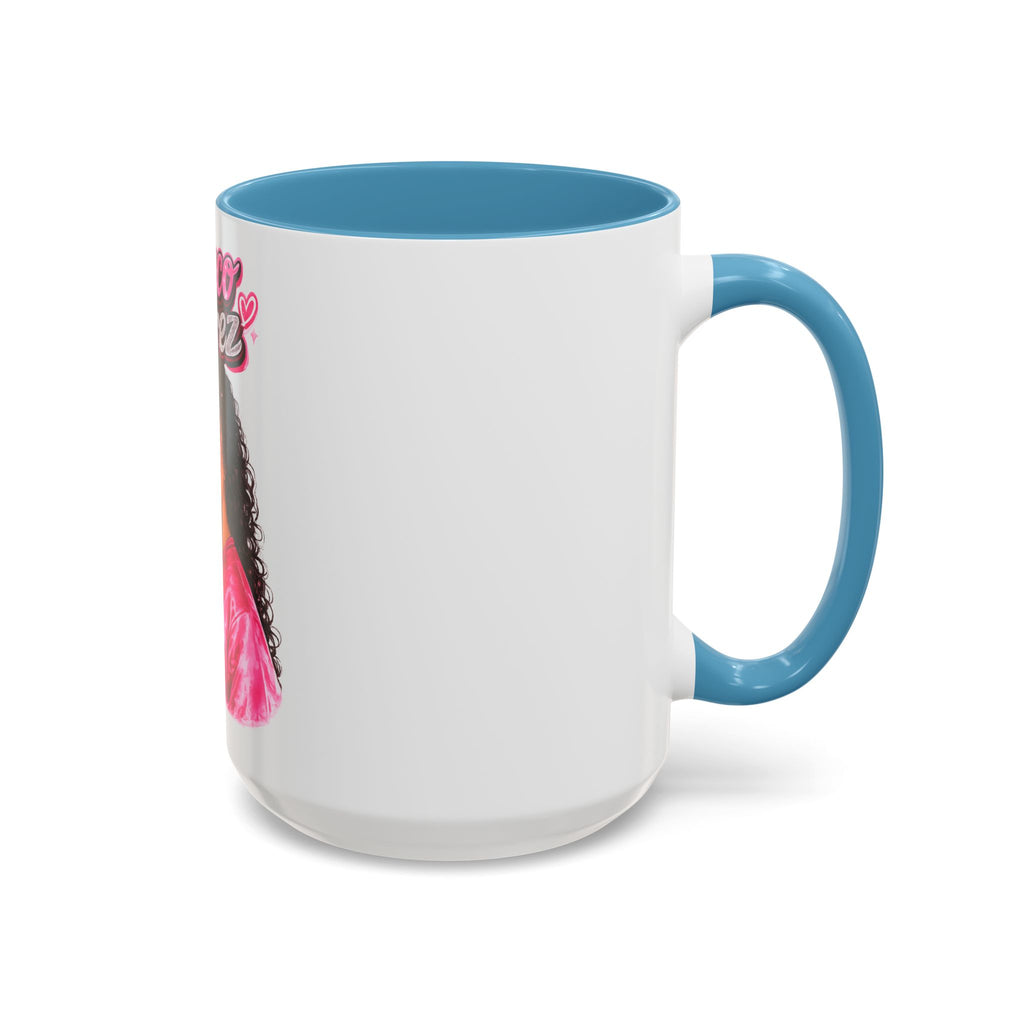 Accent Coffee Mug — 'Nenuco Suarez' Retro Pop Portrait Coffee Mug (11/15oz)