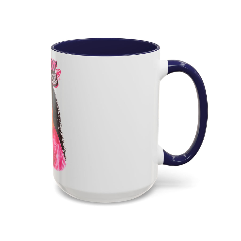 Accent Coffee Mug — 'Nenuco Suarez' Retro Pop Portrait Coffee Mug (11/15oz)