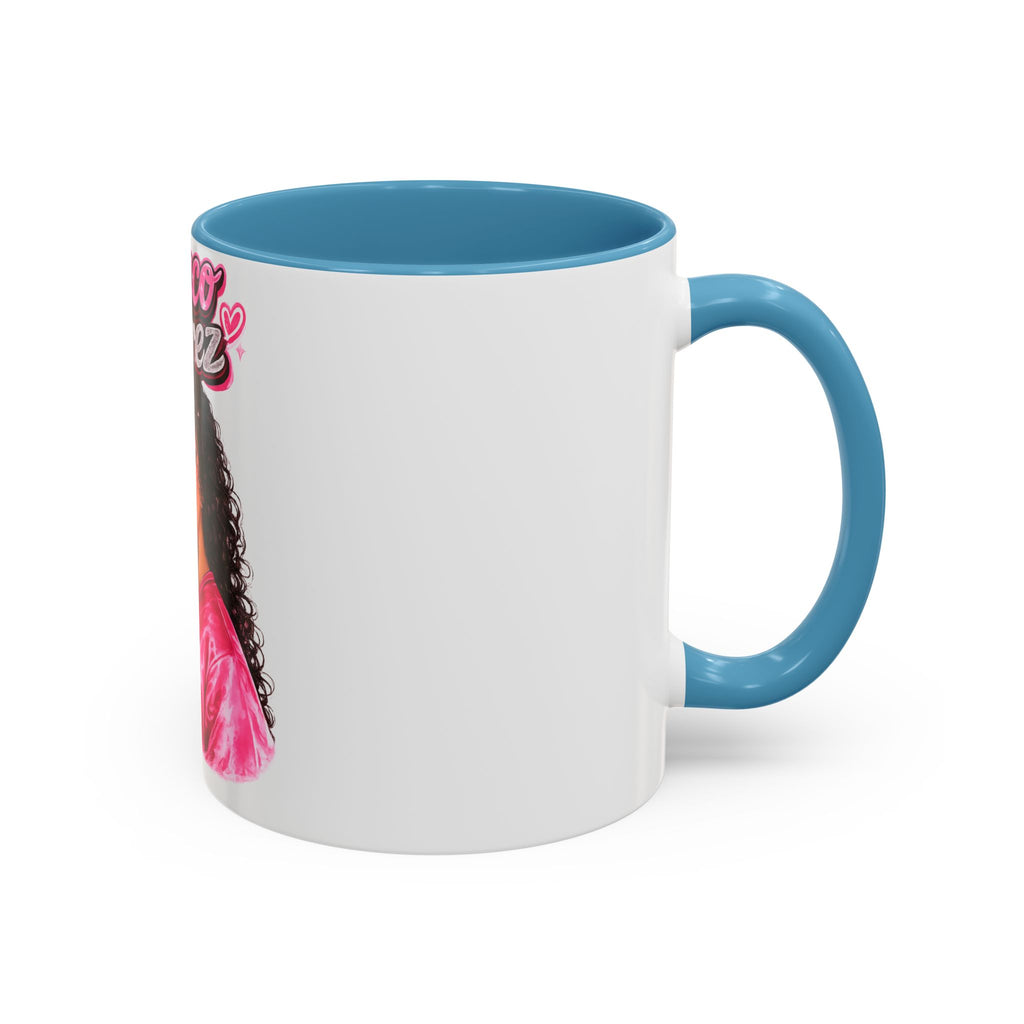 Accent Coffee Mug — 'Nenuco Suarez' Retro Pop Portrait Coffee Mug (11/15oz)