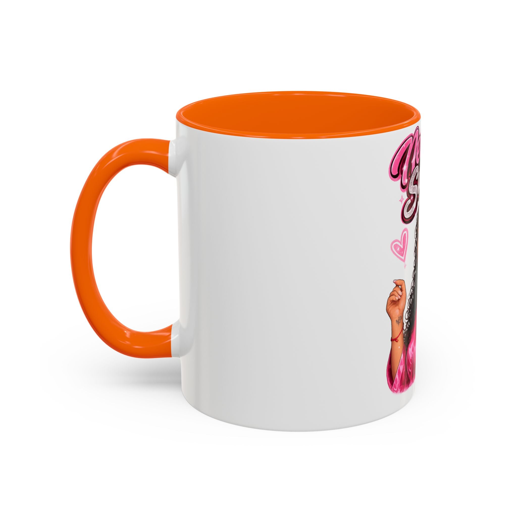 Accent Coffee Mug — 'Nenuco Suarez' Retro Pop Portrait Coffee Mug (11/15oz)