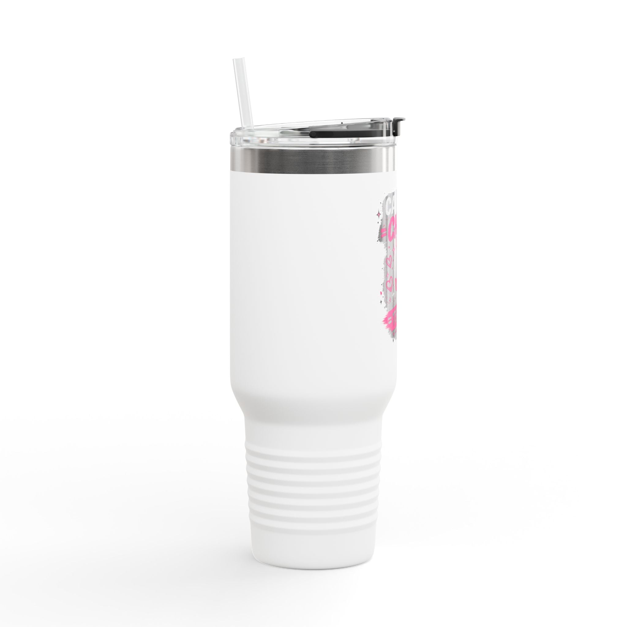 Insulated Travel Mug — “Café Chisme Terapia” 40oz Stainless Steel Tumbler