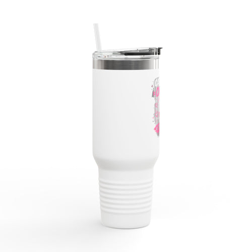 Insulated Travel Mug — “Café Chisme Terapia” 40oz Stainless Steel Tumbler