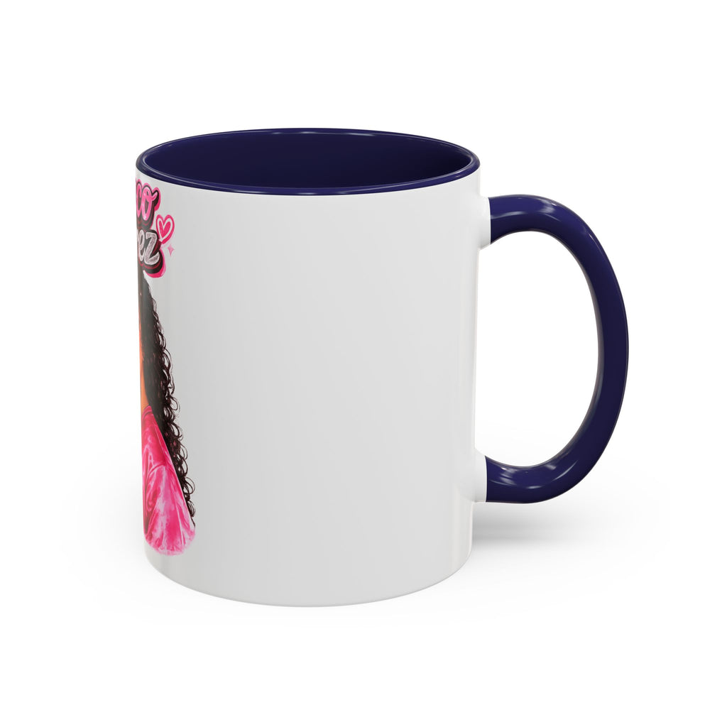 Accent Coffee Mug — 'Nenuco Suarez' Retro Pop Portrait Coffee Mug (11/15oz)