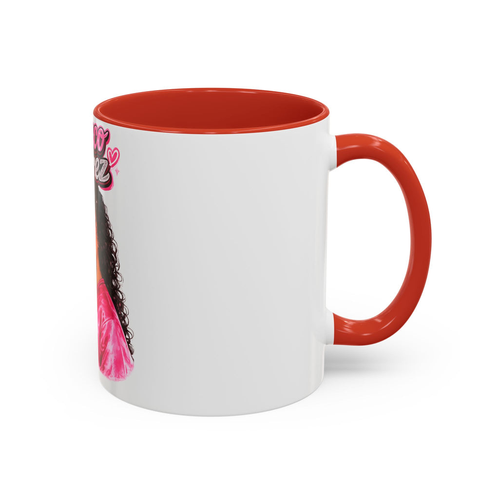 Accent Coffee Mug — 'Nenuco Suarez' Retro Pop Portrait Coffee Mug (11/15oz)