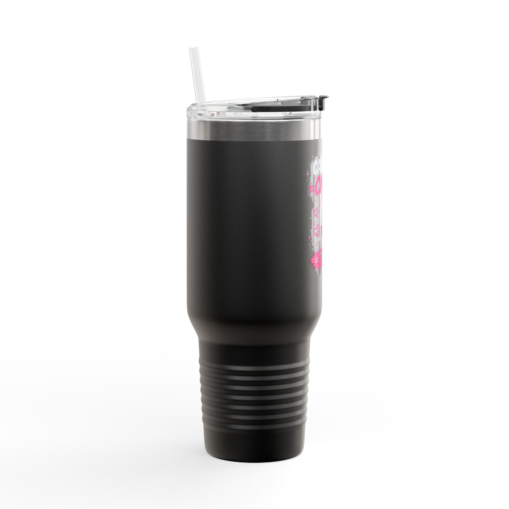 Insulated Travel Mug — “Café Chisme Terapia” 40oz Stainless Steel Tumbler