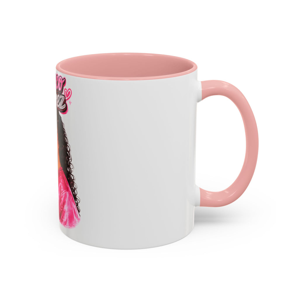 Accent Coffee Mug — 'Nenuco Suarez' Retro Pop Portrait Coffee Mug (11/15oz)