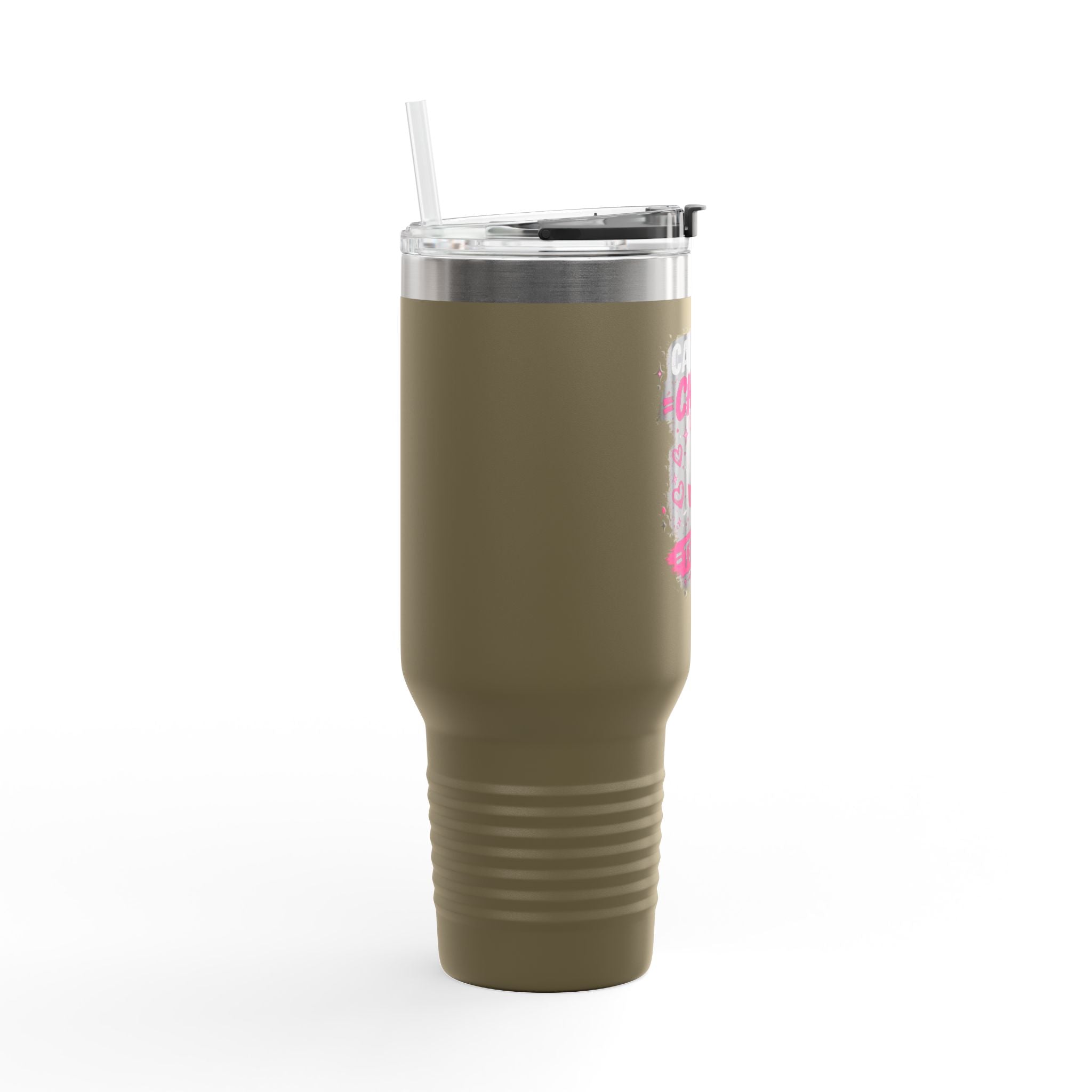 Insulated Travel Mug — “Café Chisme Terapia” 40oz Stainless Steel Tumbler