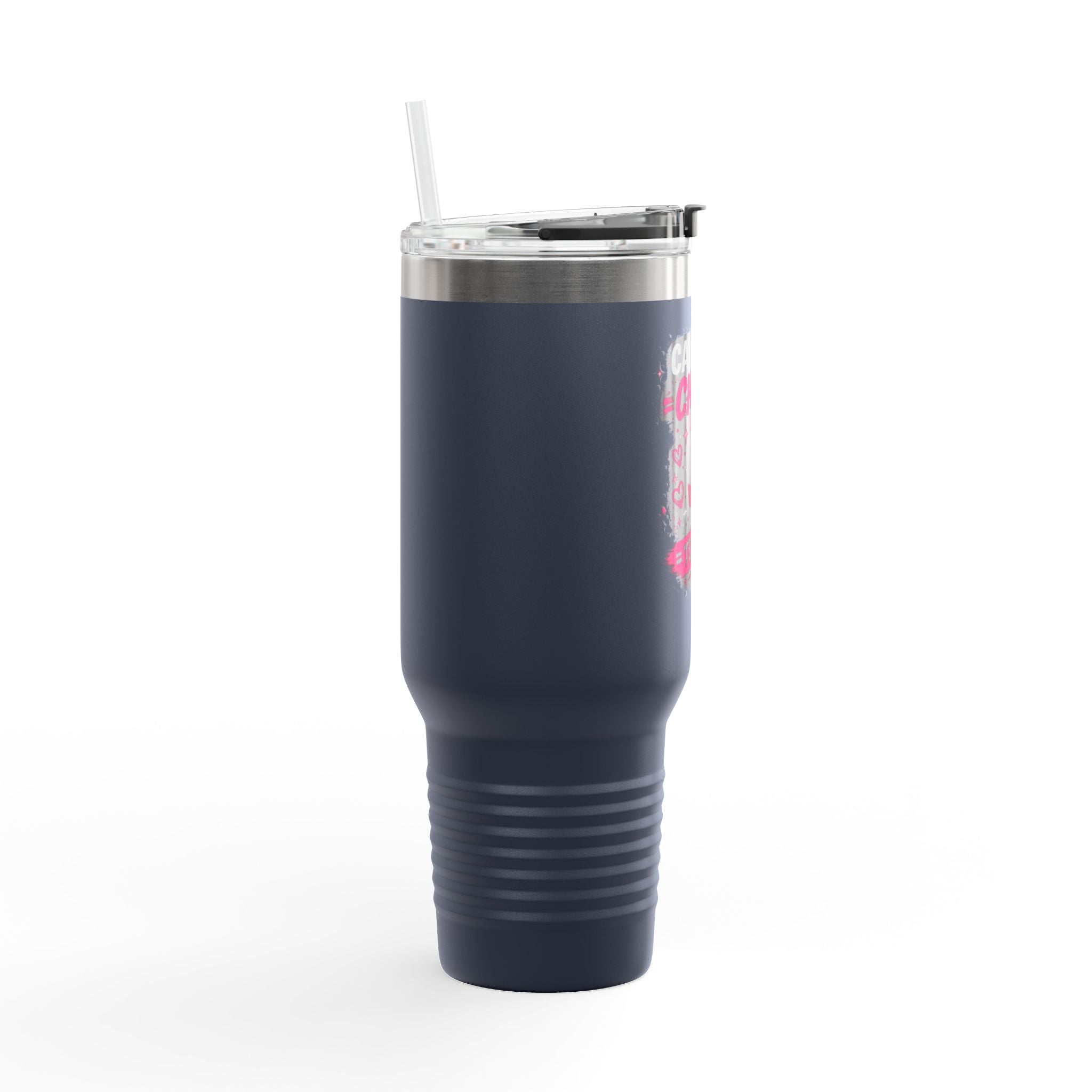 Insulated Travel Mug — “Café Chisme Terapia” 40oz Stainless Steel Tumbler