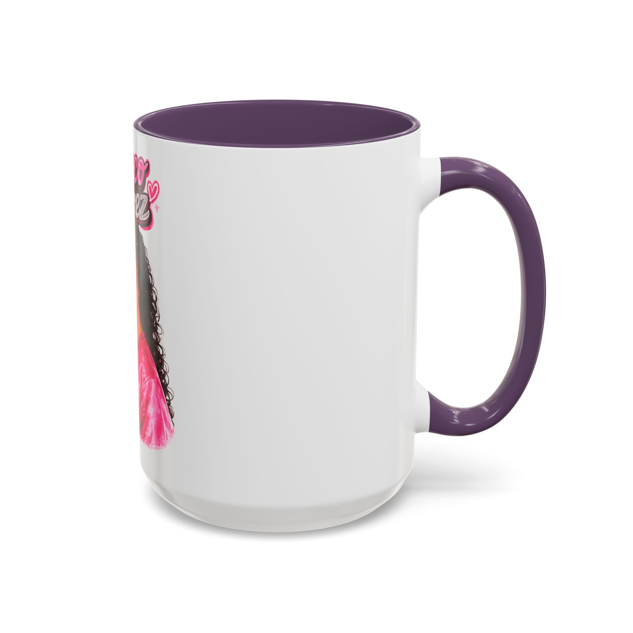 Accent Coffee Mug — 'Nenuco Suarez' Retro Pop Portrait Coffee Mug (11/15oz)