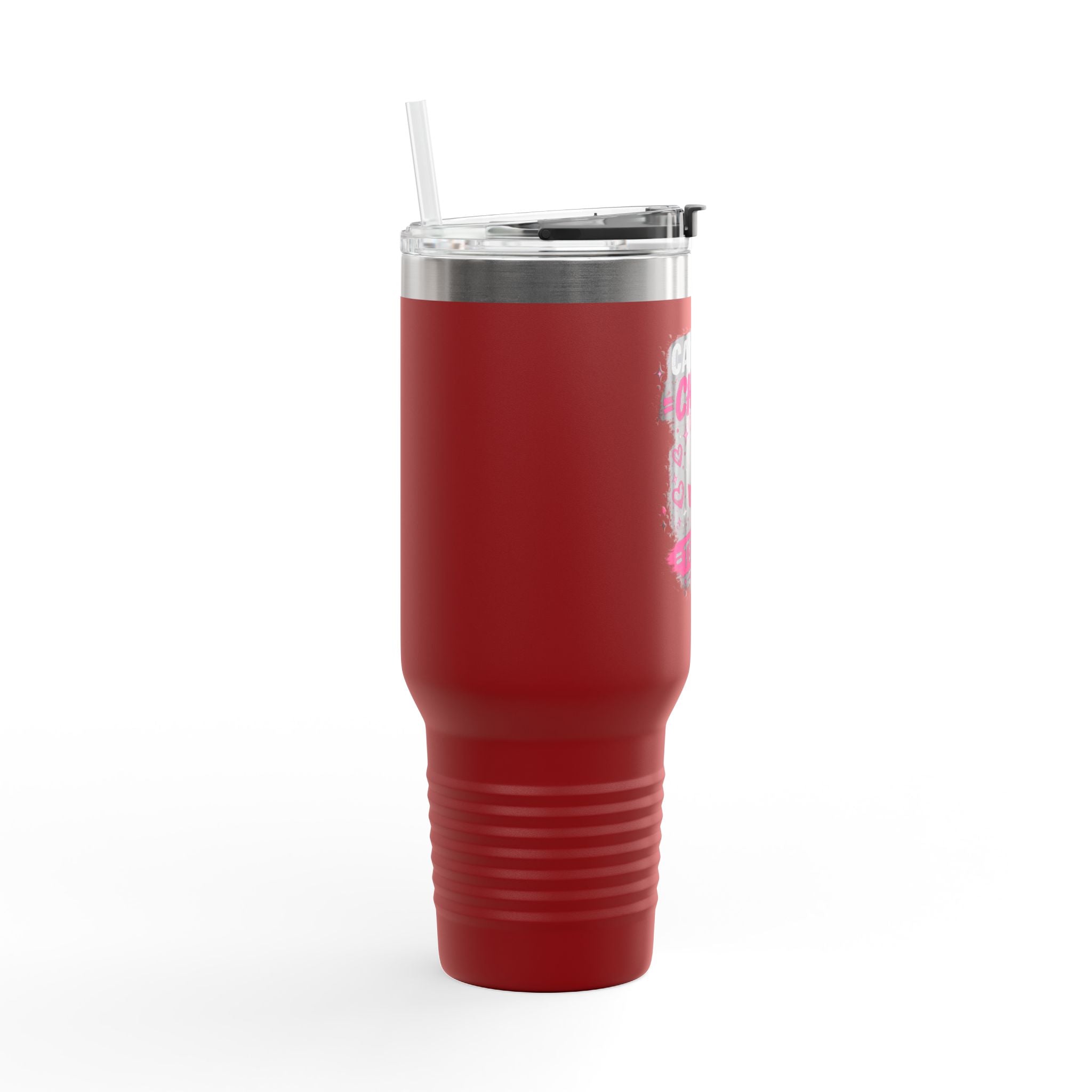 Insulated Travel Mug — “Café Chisme Terapia” 40oz Stainless Steel Tumbler