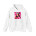 Graphic Hoodie — Pink Glam Portrait “Suarez”